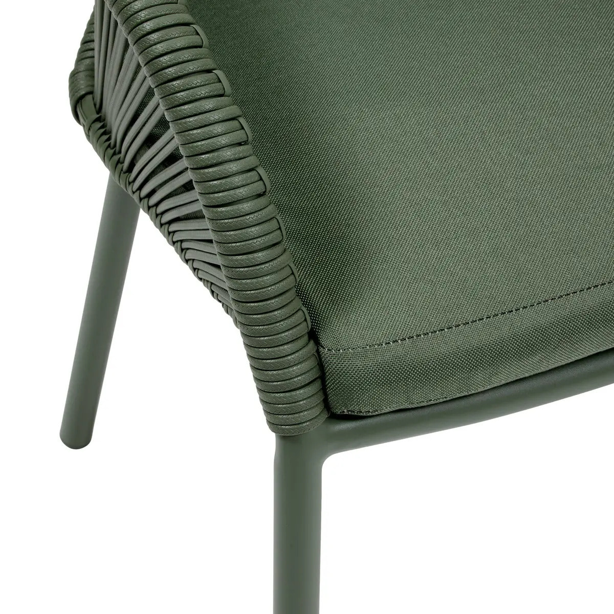 Fauteuil de jardin Oryon empilable vert laurier