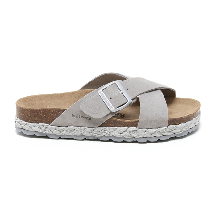SANDALO CON ZEPPA BILLOWY GRIGIO