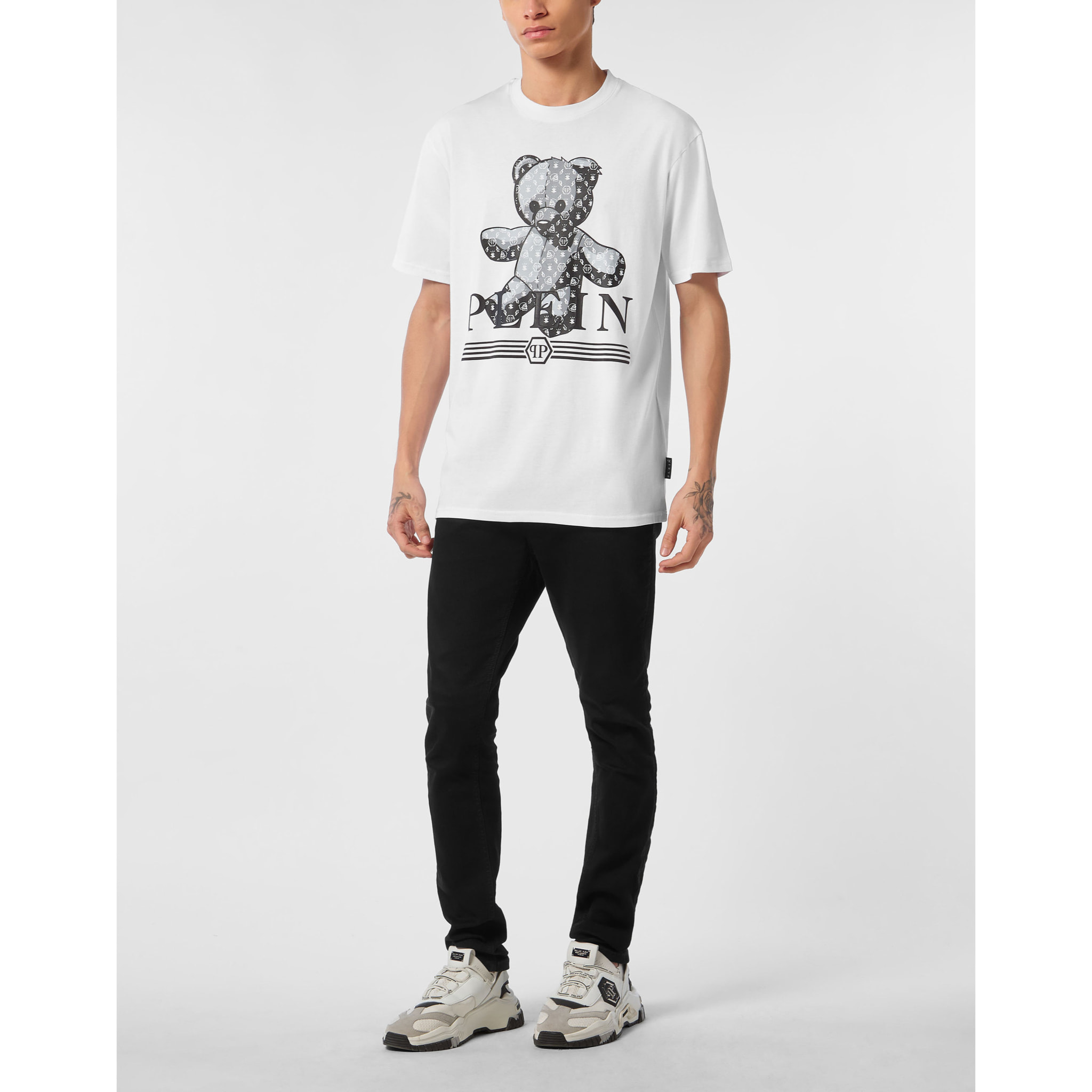PHILIPP PLEIN T-Shirt Round Neck MONOGRAM