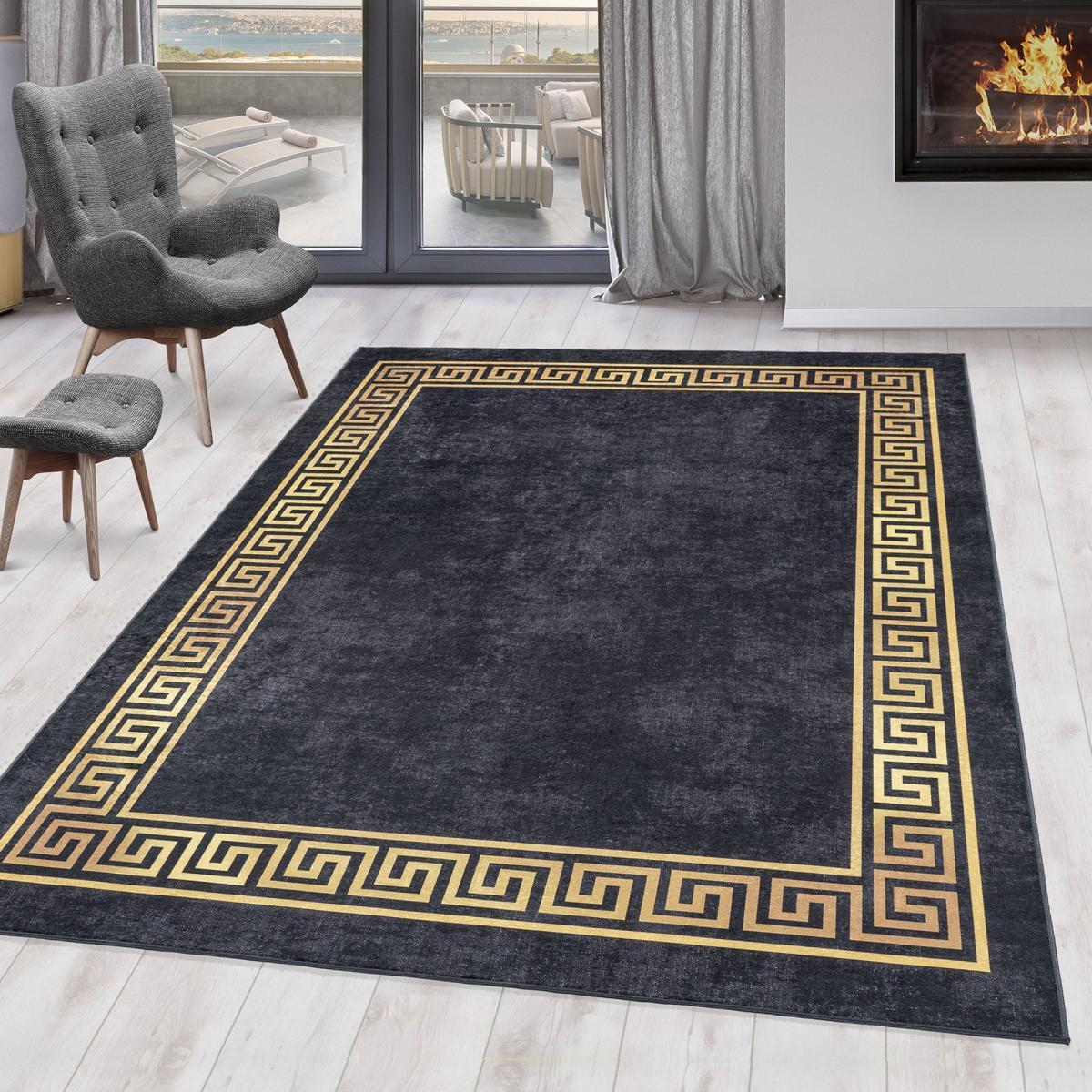 Tapis orient tissé motifs orientaux POMO