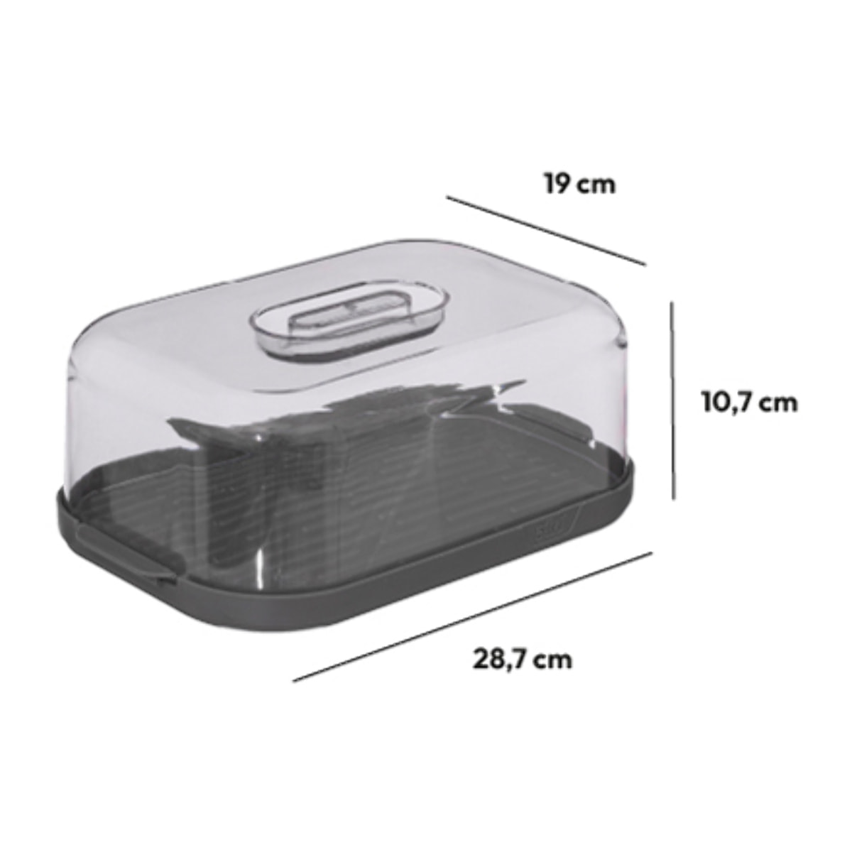 Boîte à fromage Gris Fresh Eat