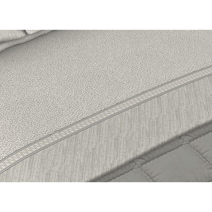 Completo Lenzuola Disegno Borbon25 Panna CN