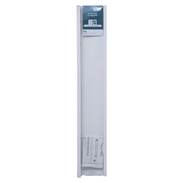 Étagère murale 58cm "Fixy" blanc