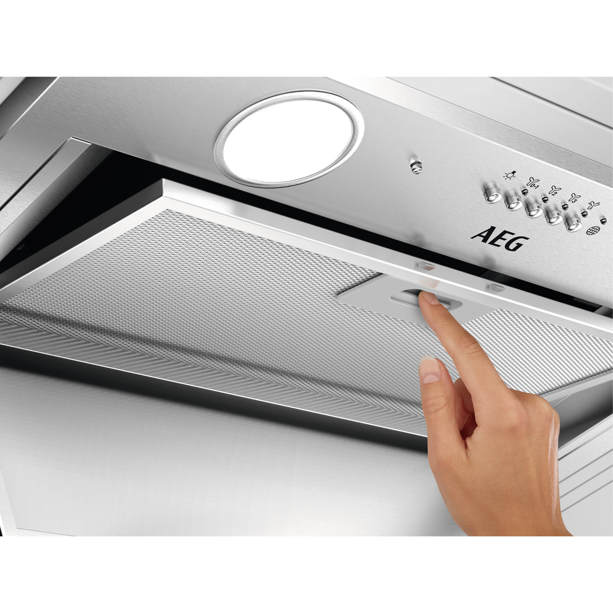 AEG Campana extractora integrada Serie 6000 Hob2Hood de 54 cm DGE5661HM | Reacondicionado