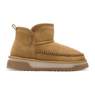 Botas de Mujer Con Ante y Forro Interior Atlas Basic Marrón Claro