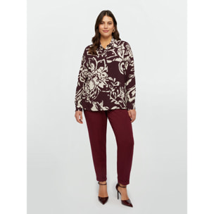 Fiorella Rubino - Camisa estampada - Burgundy