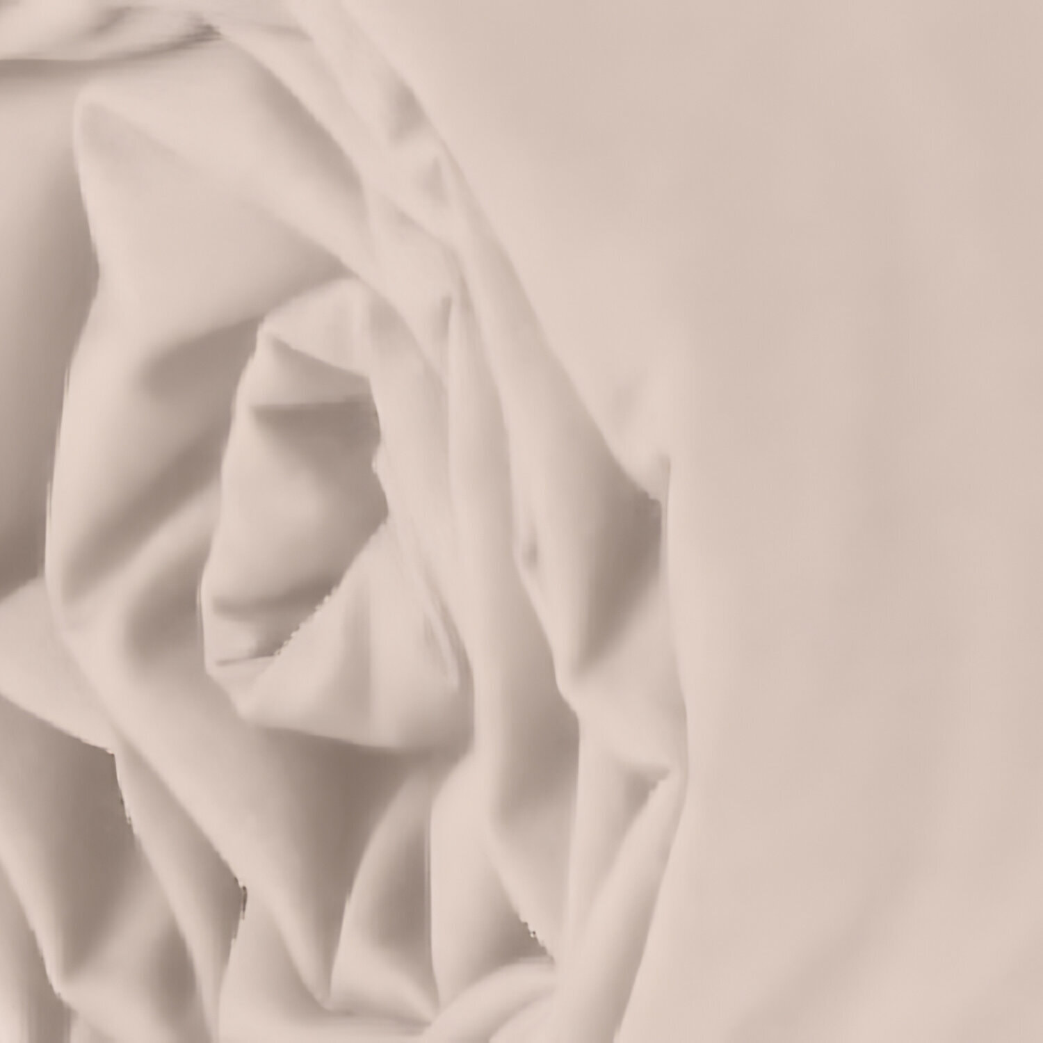 Drap housse 2 pers uni en coton et bambou - rose poudré