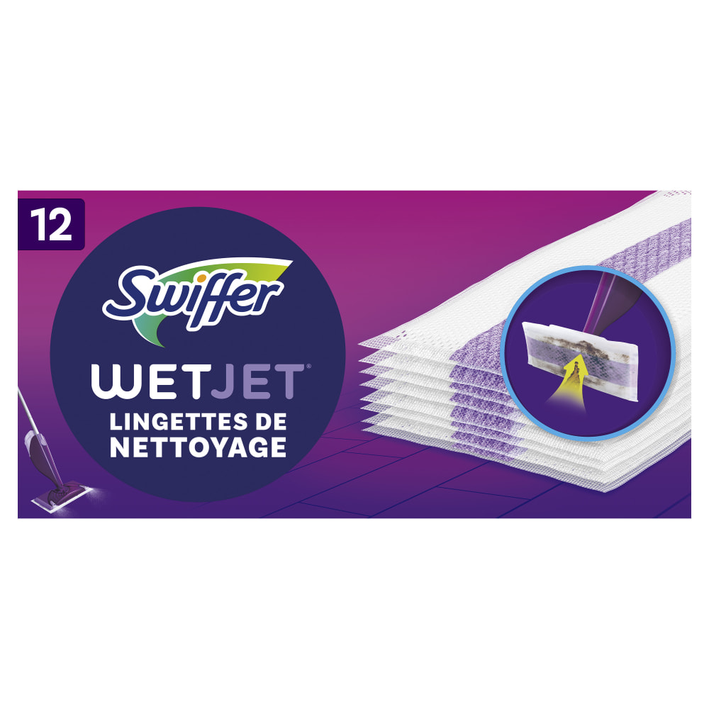 4x12 Lingettes Wetjet, Swiffer