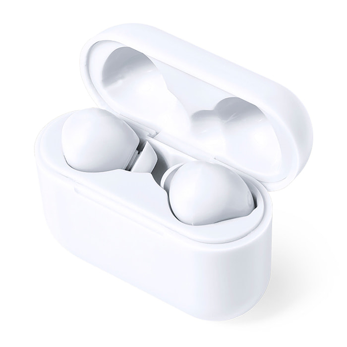 Auriculares TWS bluetooth 5.3. Batería 35 mAh/ Base Carga 300 mAh