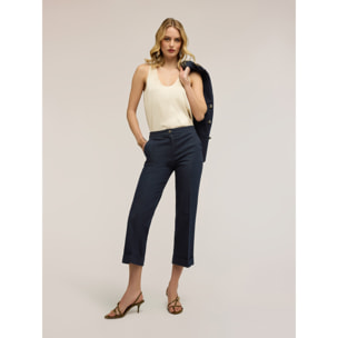 Motivi - Top in raso a spalla larga - Bianco