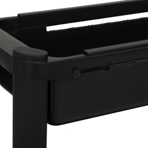 Desserte extensible 4 niveaux noir