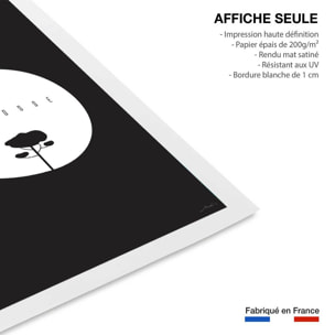 Affiche minimal seignosse Affiche seule