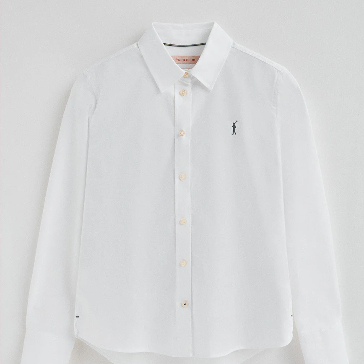 Camicia bianca dal fit dritto con logo Rigby Go