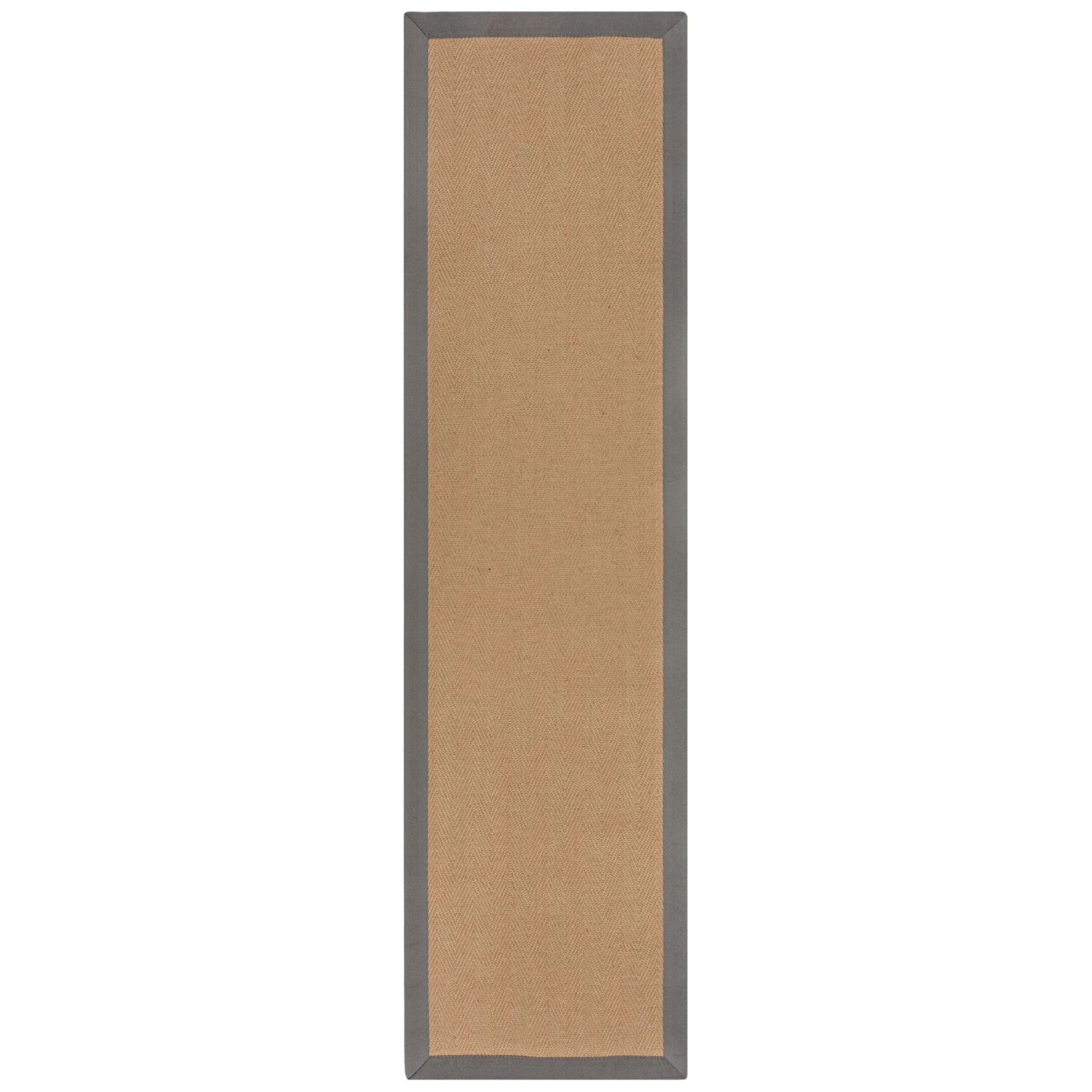 Tapis en jute antiderapant de couloir KIRA