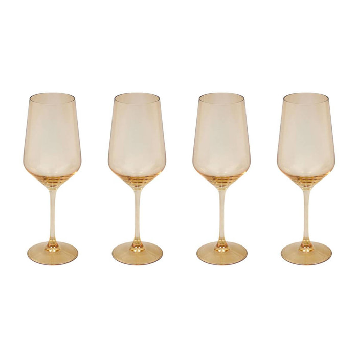 Lot de 4 verres à vin Ambre 42cl
