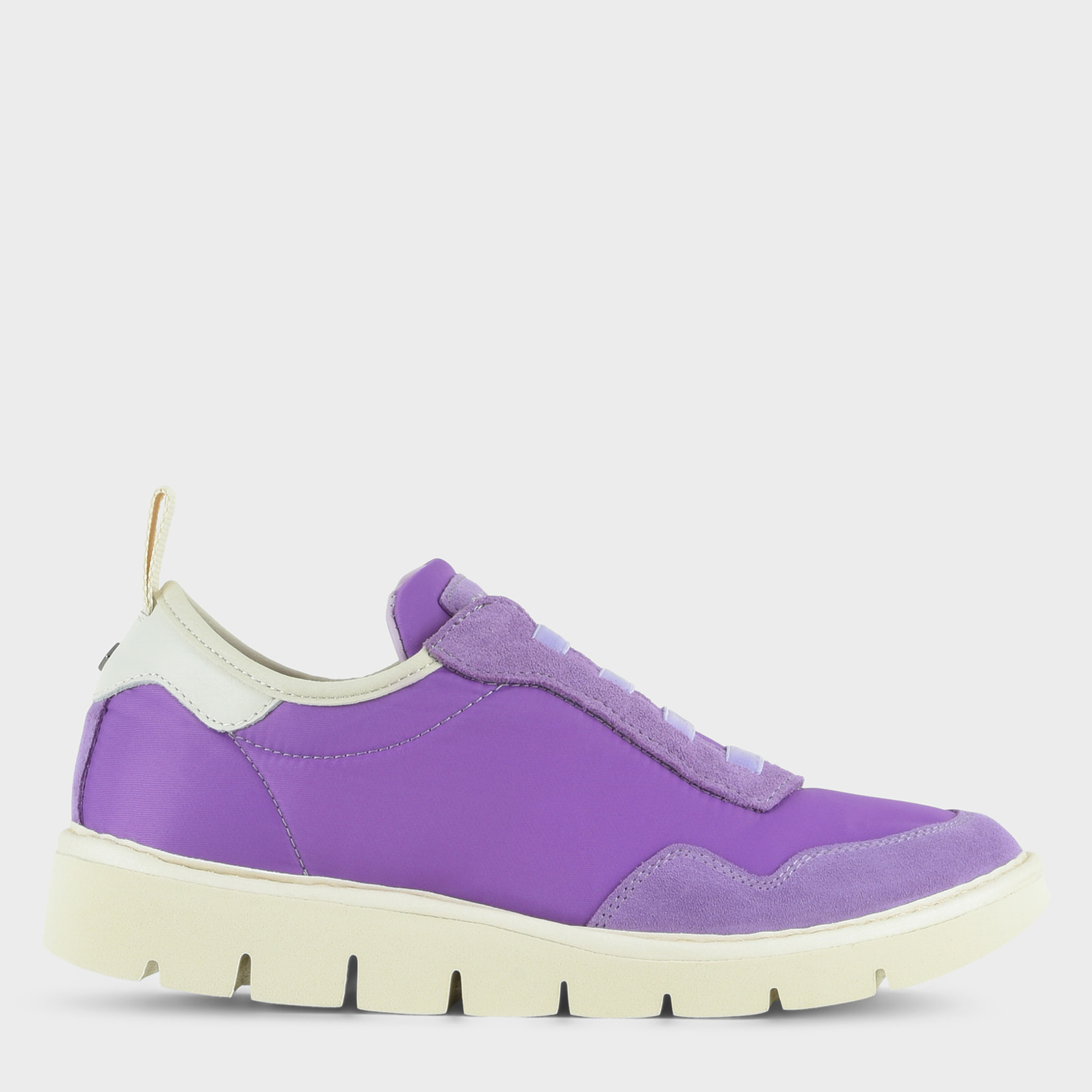 SLIP ON P05 DONNA IN NYLON E SUEDE VIOLA