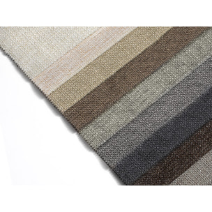Méridienne gauche "Vienna" en tissu structurel gris clair