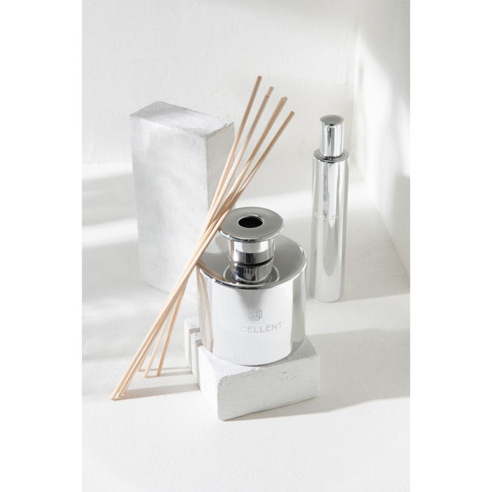 J-Line Bâtonnets parfumés Excellent - Cotton Candy - verre - argent - 150 ml