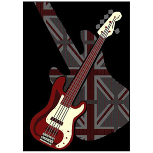 Très grand tapis Rock 'n' roll idéal pour chambre d'ado