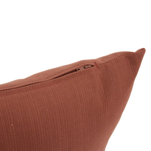 Coussin déco Korai acajou 40x40cm