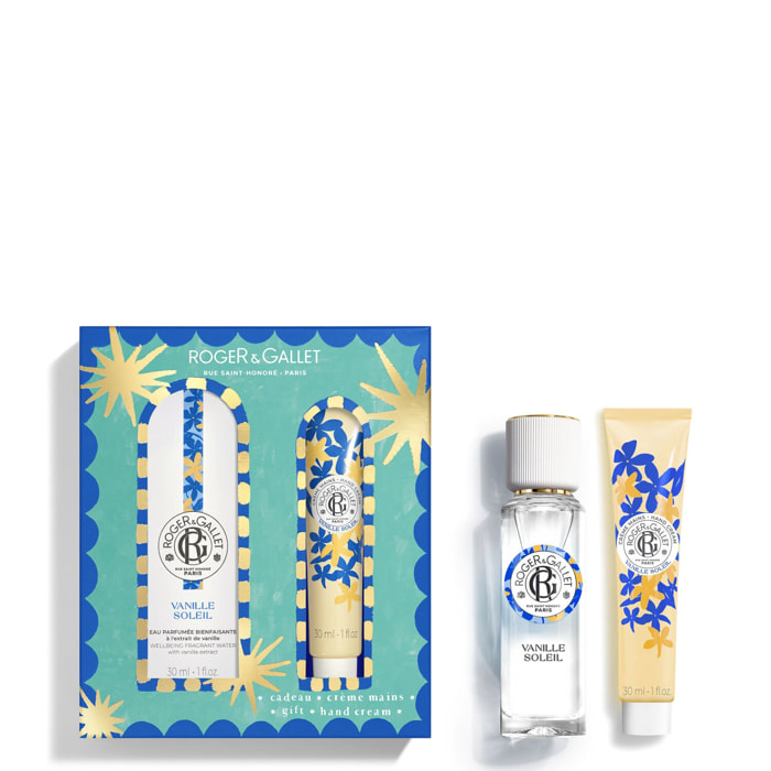 Vanille Soleil - Coffret Eau Parfumée Bienfaisante 30ml + Crème Mains 30ml