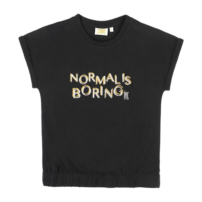 T-shirt corta da bambina Shiny