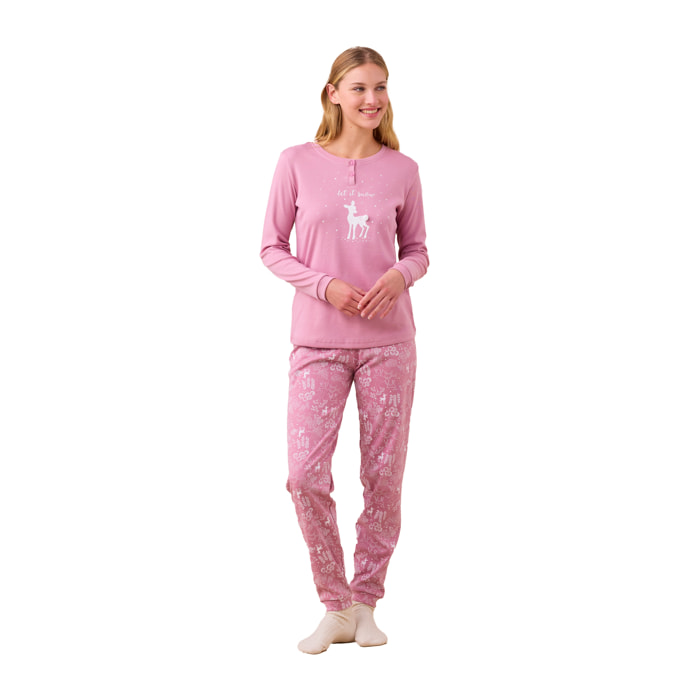 Pigiama donna caldo cotone articolo fiaba Noidinotte