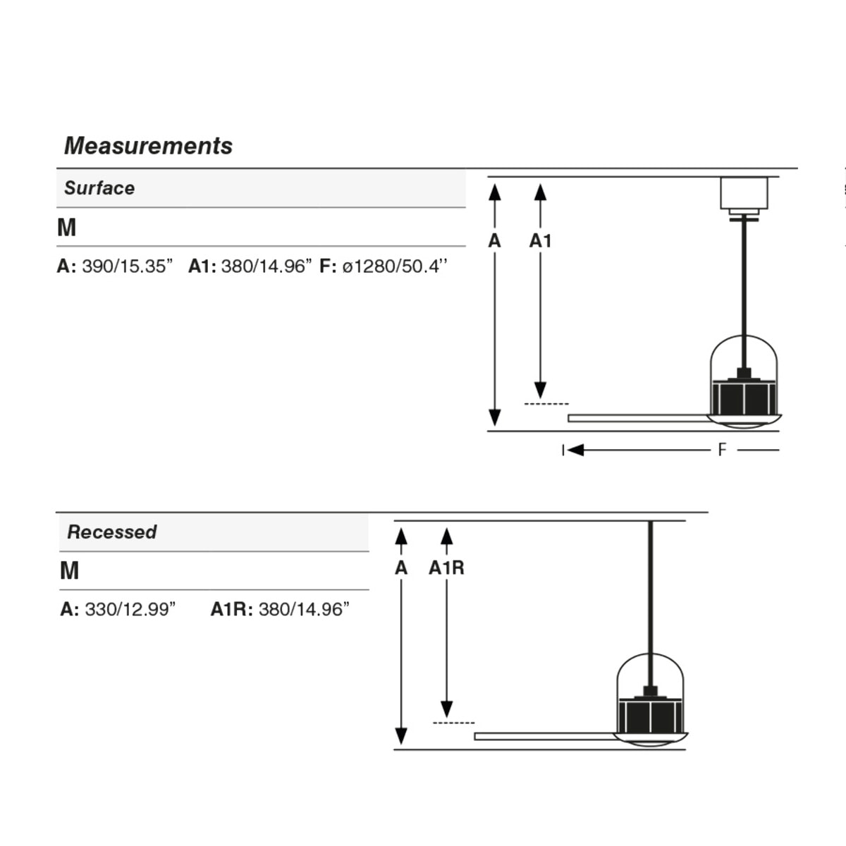 DECO FAN M Ventilatore a soffitto rame/noce