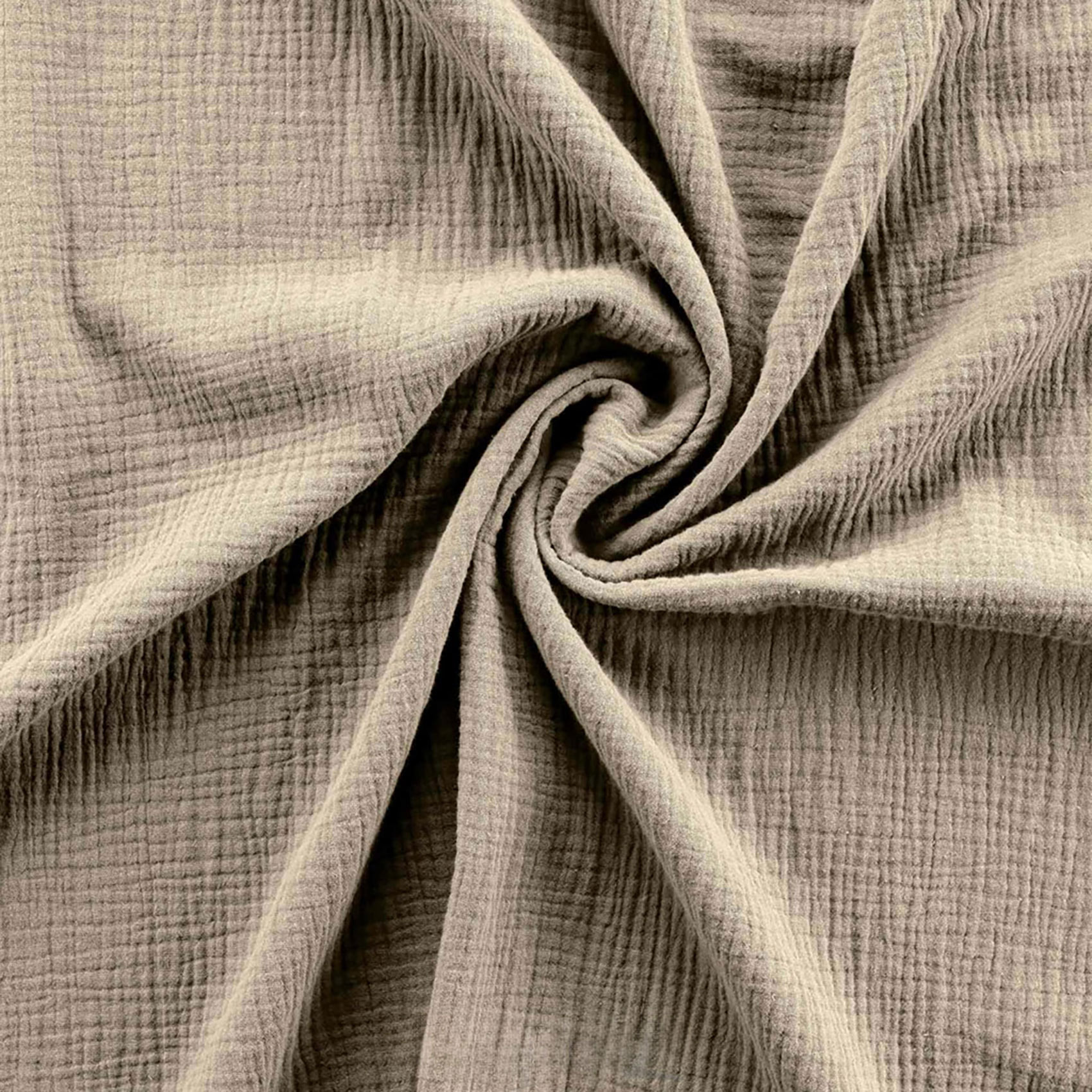 Parure de lit en gaze de coton ANGELIA - Sable