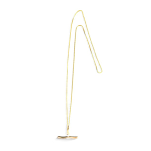 Collar Pendant doble o largo 90 dorado chapado latón