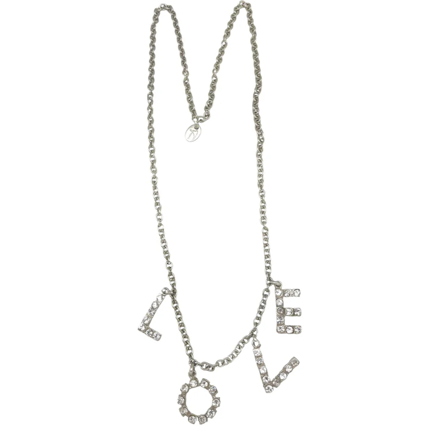 Collar largo MyLove plata 10µ y cristal SW en cristal
