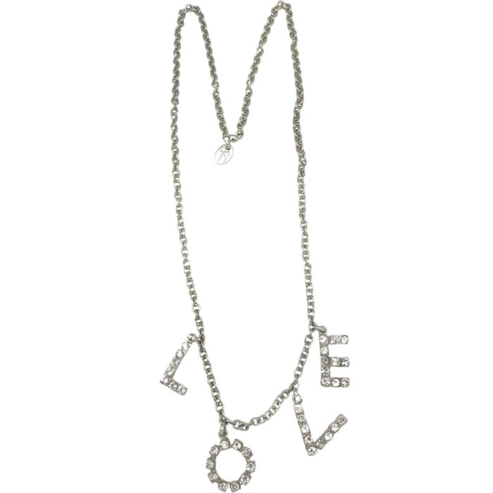 Collar largo MyLove plata 10µ y cristal SW en cristal