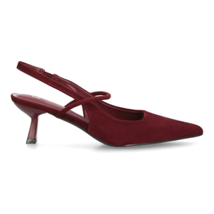 Zapato salon destalonado con tiras