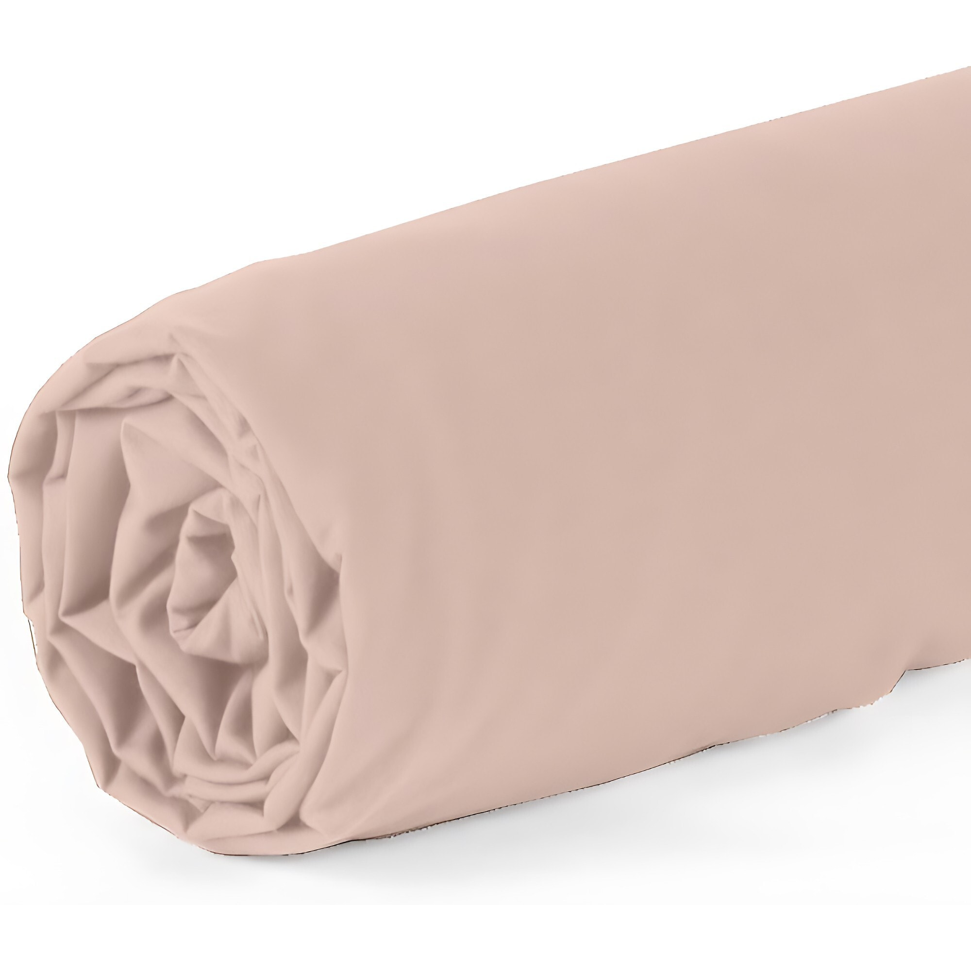 DRAP HOUSSE 2 PERS 160x200  de Coton-Bambou - BAMBOU ROSE
