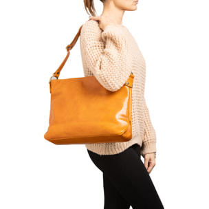 Borsa a spalla  da donna In Vera pelle Made in Italy 38x29x11 cm