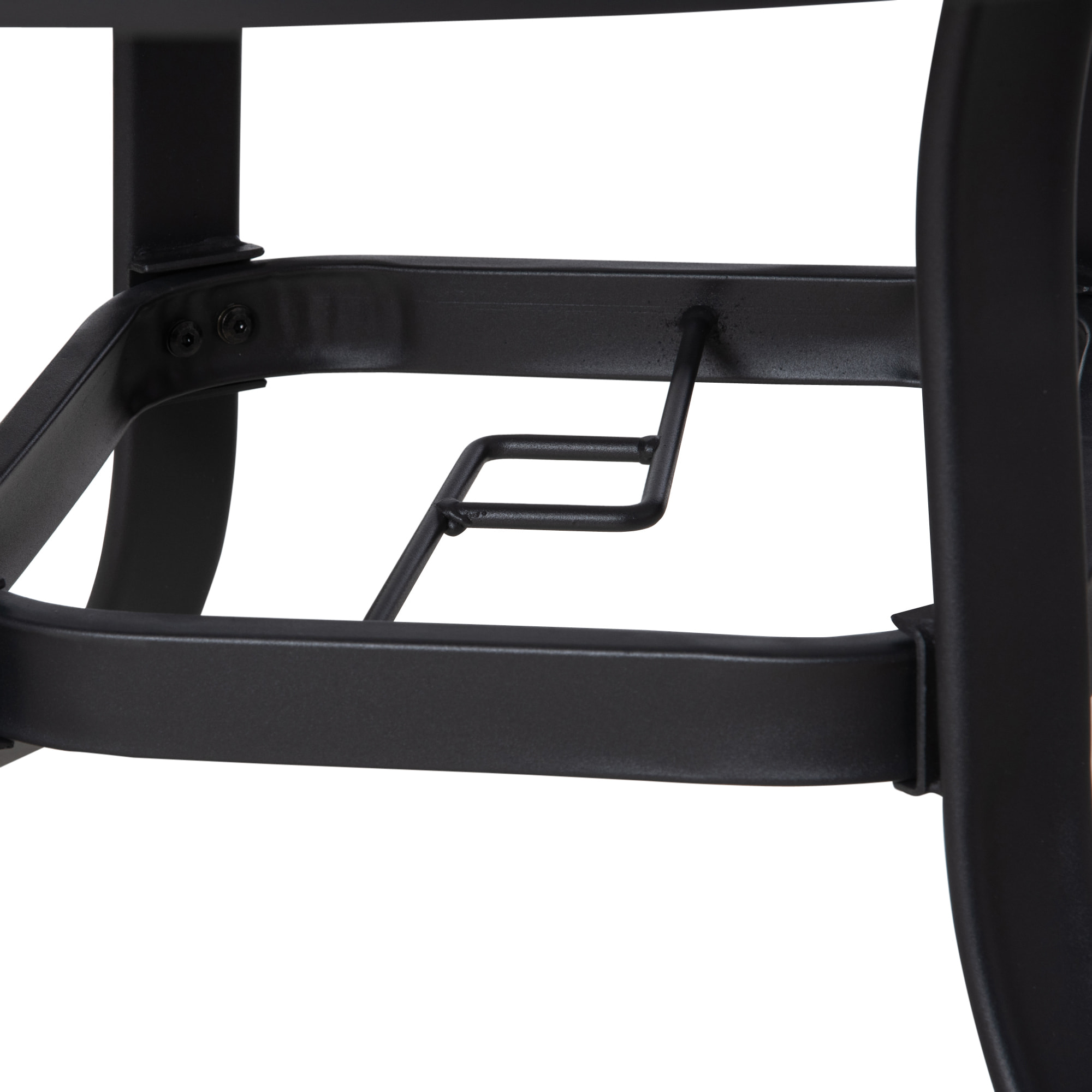 Mesa de Cristal de Jardín con Agujero para Sombrilla Mesa para Comer Redonda con Marco de Acero para Exterior Terraza Balcón Ø106,5x71 cm Negro