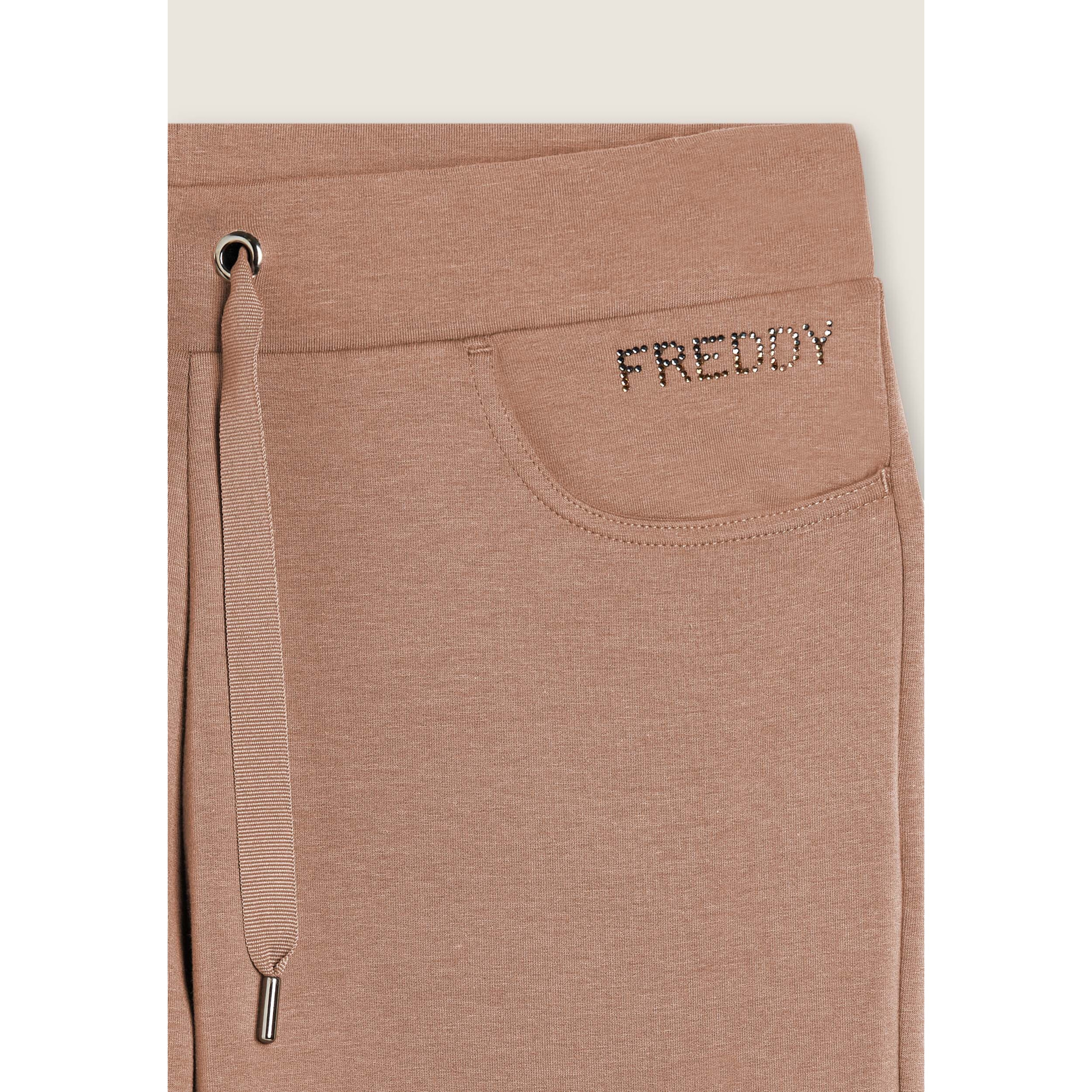 Pantaloni sportivi da donna con tasche interne e strass