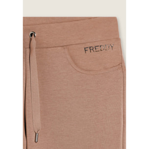 Pantaloni sportivi da donna con tasche interne e strass