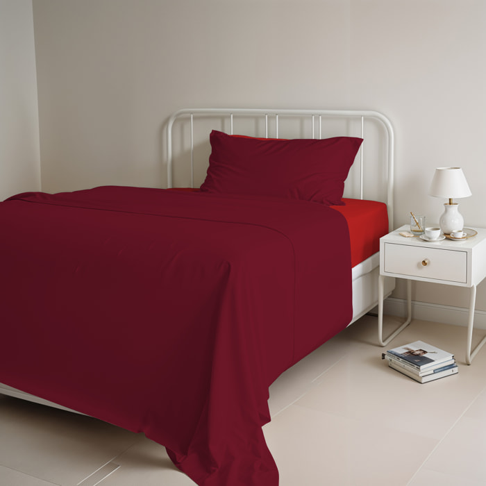 COMPLETO LETTO NATURAL COLOR, 100% COTONE - SINGOLO