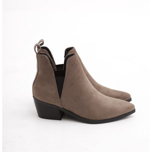 TRONCHETTO TEXANO ELASTICI TORTORA