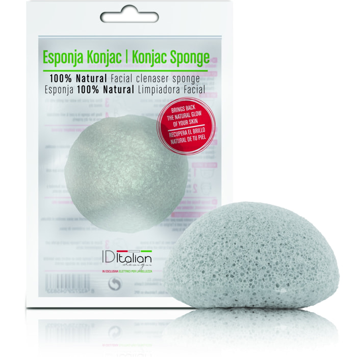 Éponge Konjac nettoyante 100% naturelle