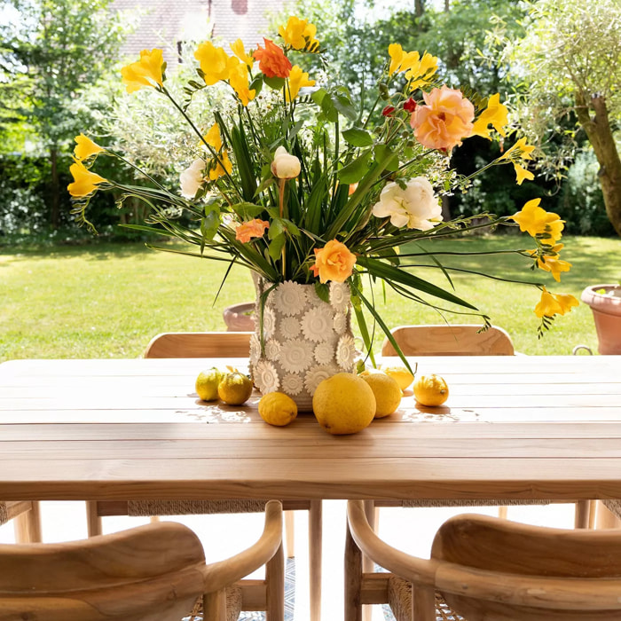 Vase tournesols blancs Kare Design