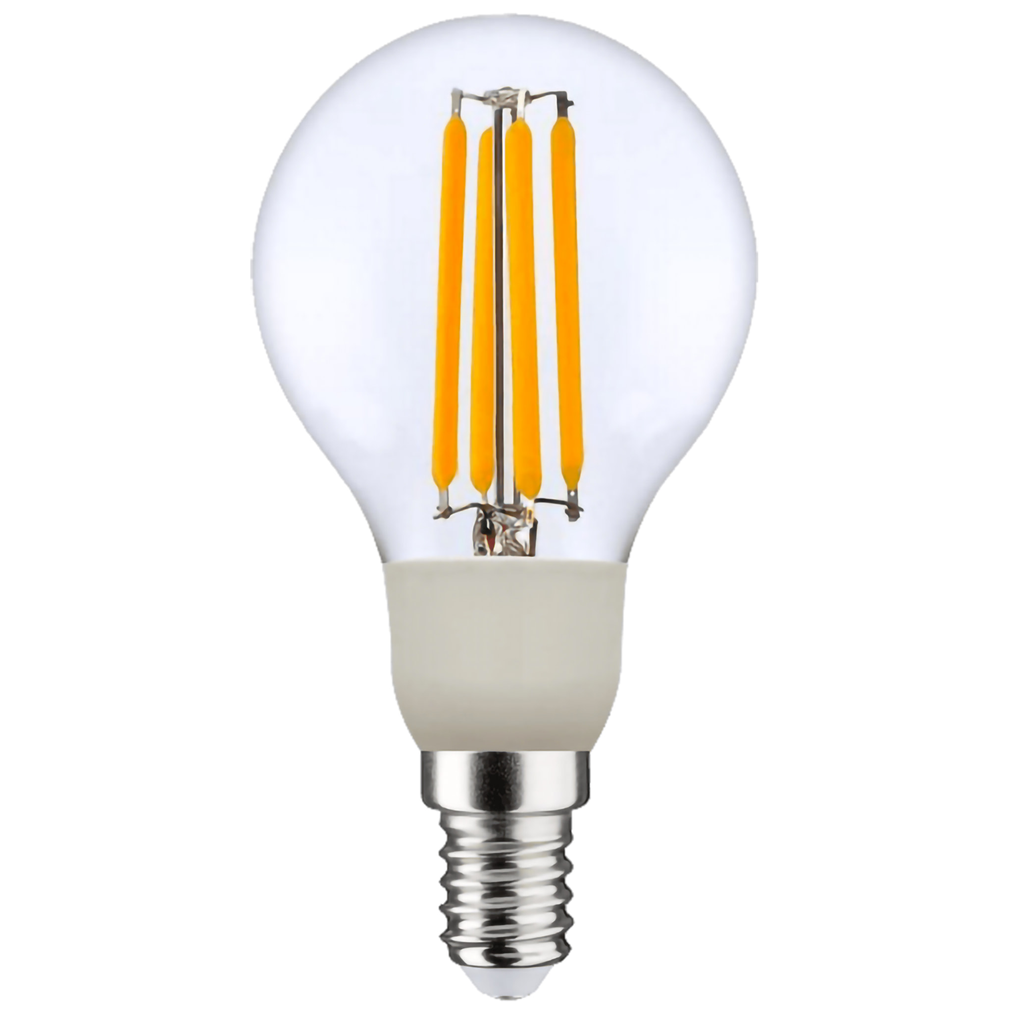 OMEGA Set 3 lampadine filament sfera p45 3000k