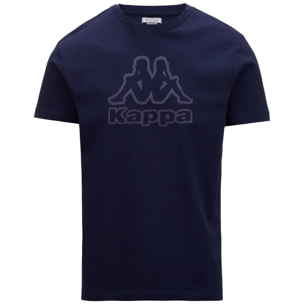Kappa - T-Shirts & Top Uomo Blu - Logo Korpo Cremy