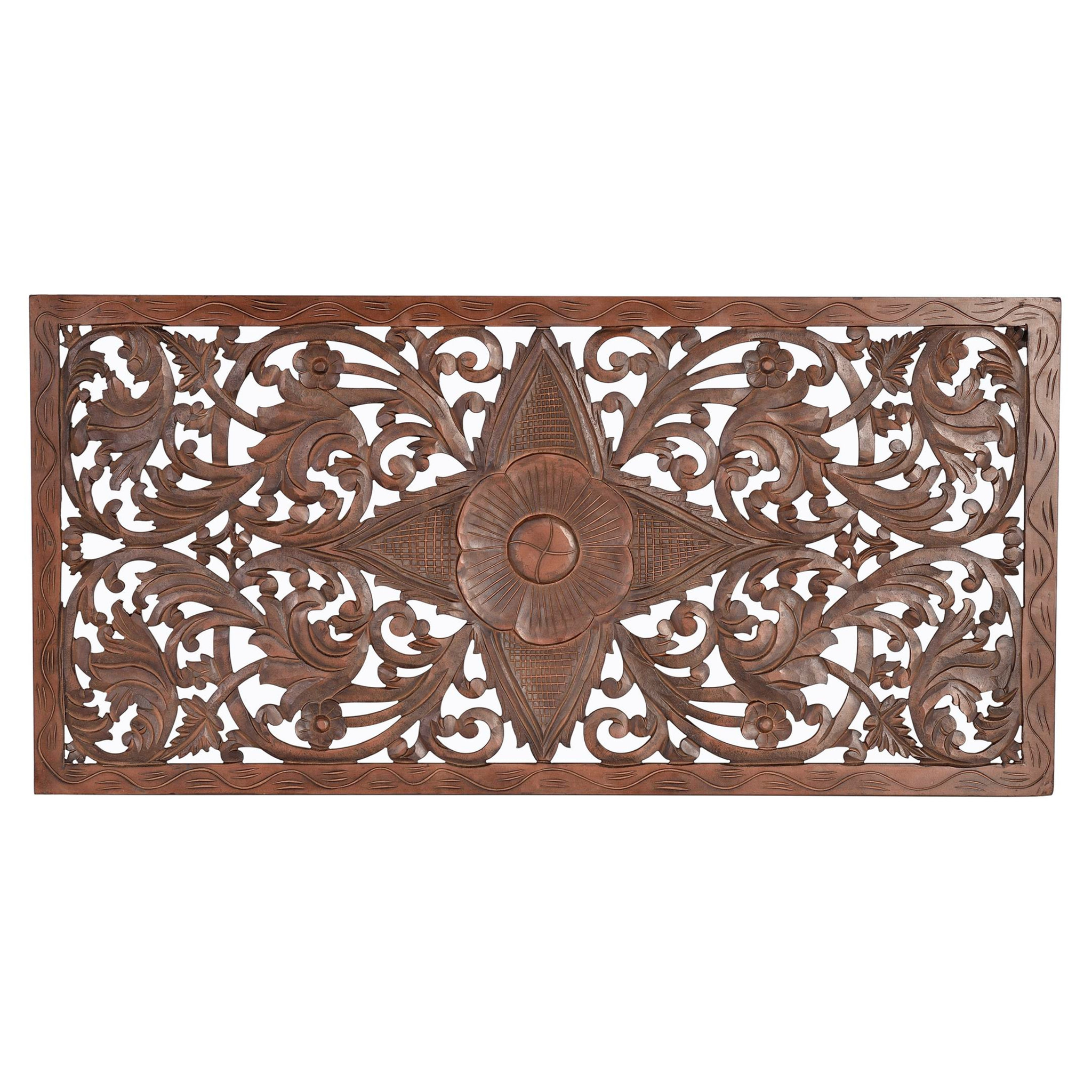 Cabecero de Mdf 166 Cm Estilo Boho Étnico Tallado