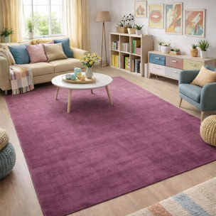 Tapis salon et chambre fait main motif uni DUDU