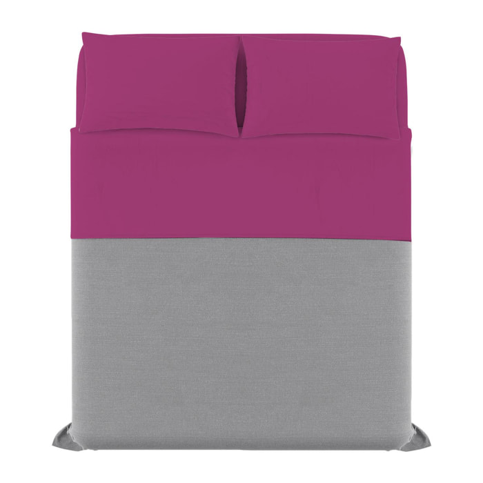 COMPLETO LETTO ELEGANT MADE IN ITALY MICROFIBRA - FUCSIA MATRIMONIALE