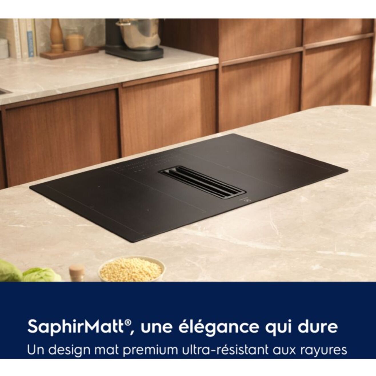 Plaque induction aspirante ELECTROLUX KCC73443CZ SaphirMatt