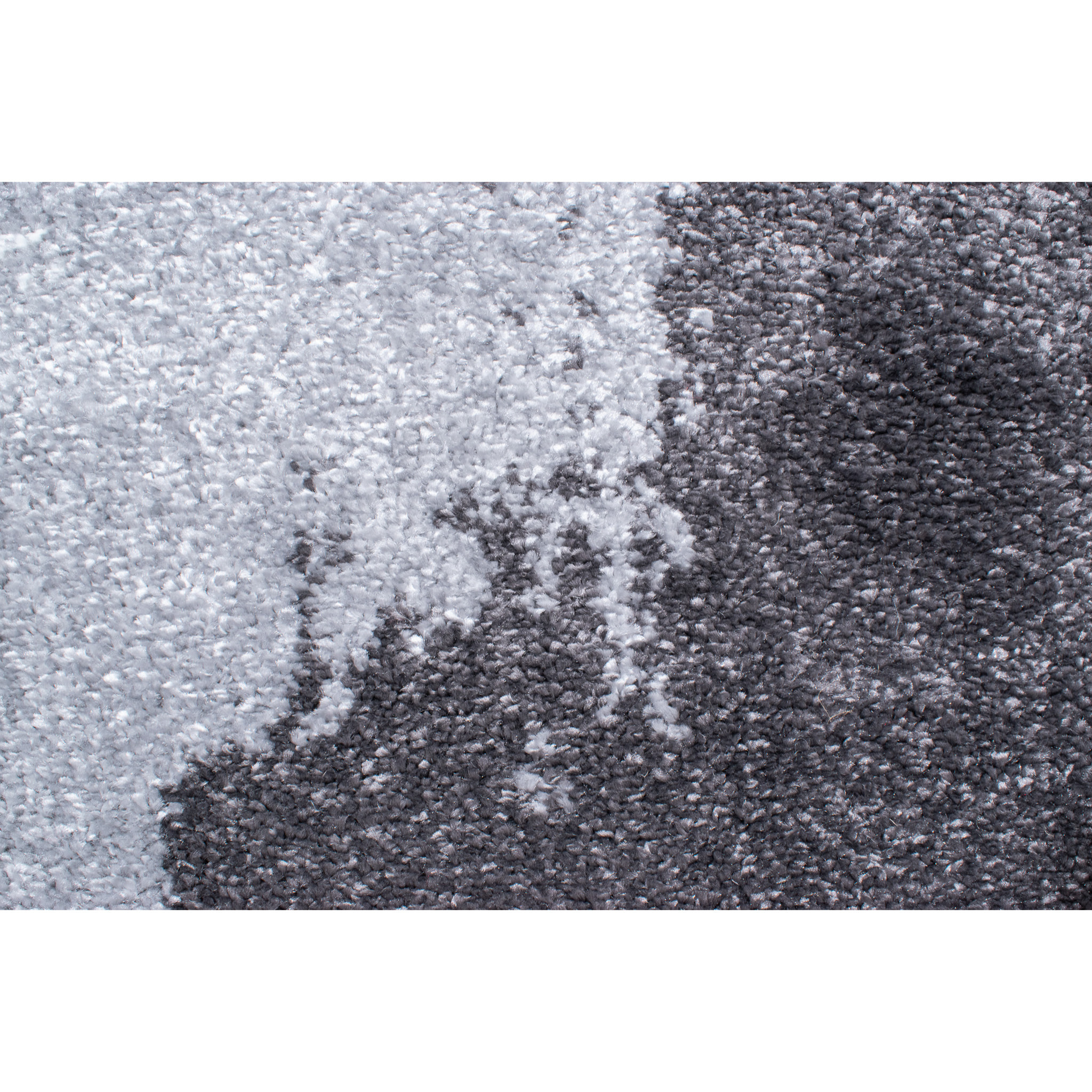 PATTERN - Tapis moderne motif abstrait poils en relief anthracite