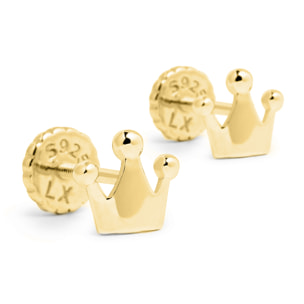 Pendientes Shika acabado oro amarillo 18k